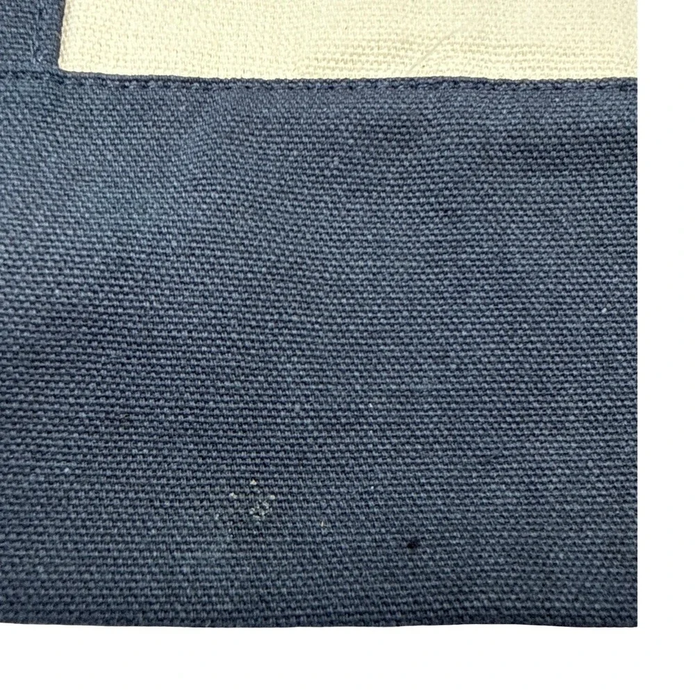 Trader Joe's Mini Canvas Tote Bag Navy Reusable Shopper Bag New With Tags